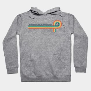 Retro Stripes Making Love Out Of Nothing At All Cool Air Supply Dad Hoodie